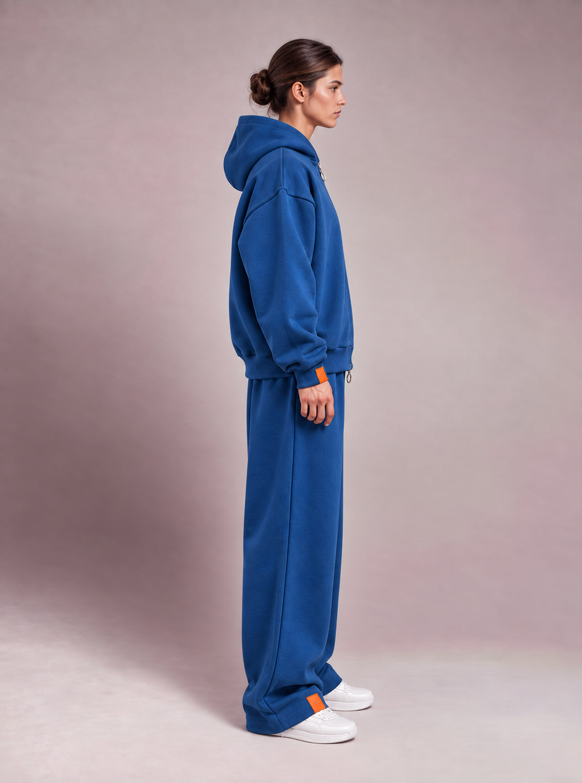 The Zipper Hoodie -Cloudy Blue