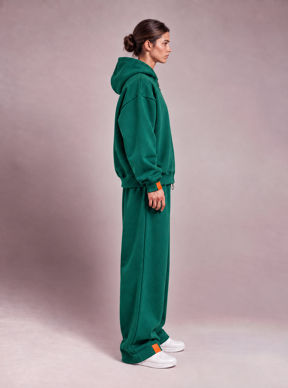 The Zipper Hoodie - Moss Green