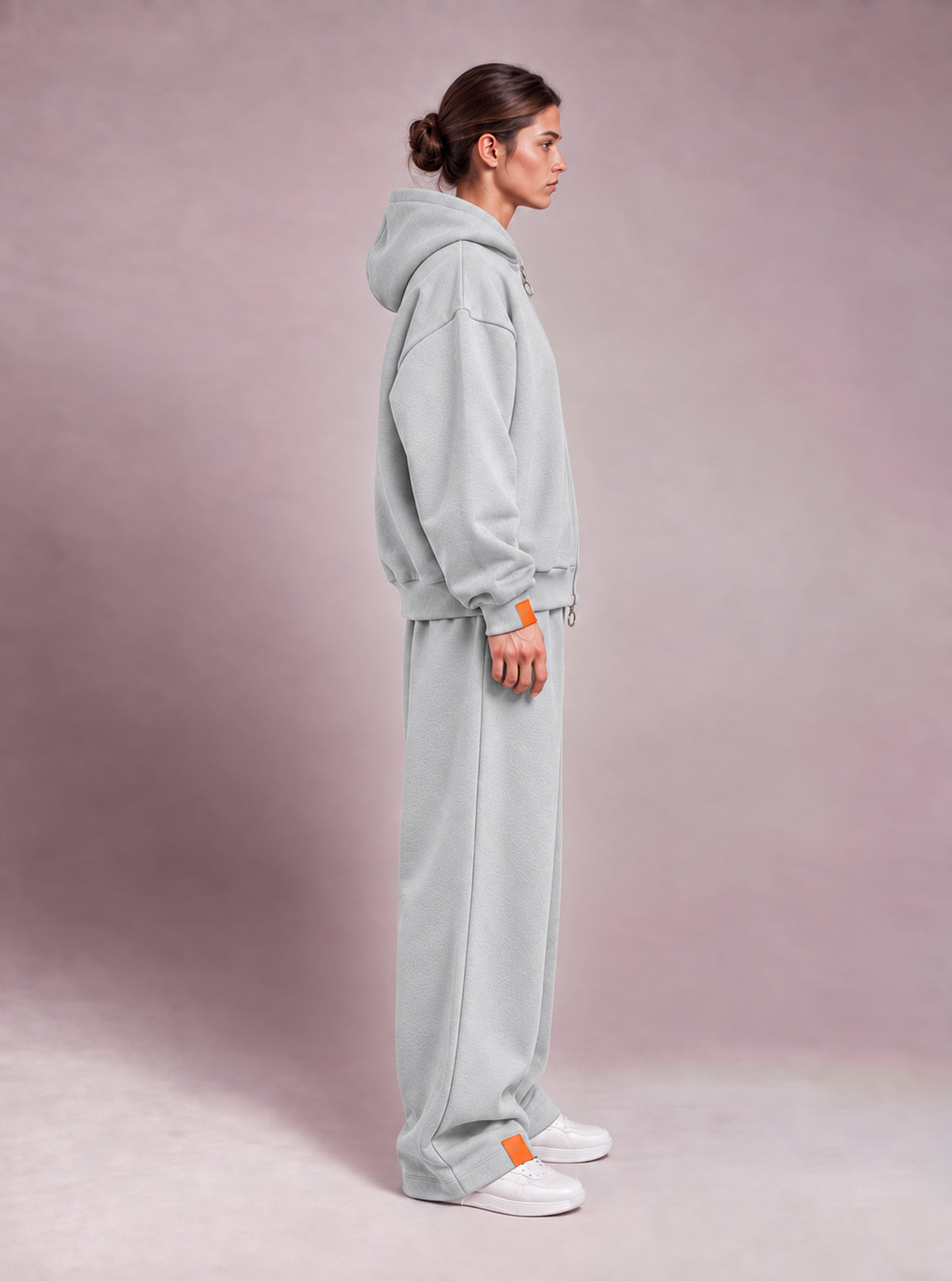 The Zipper Hoodie - Cloudy Grey
