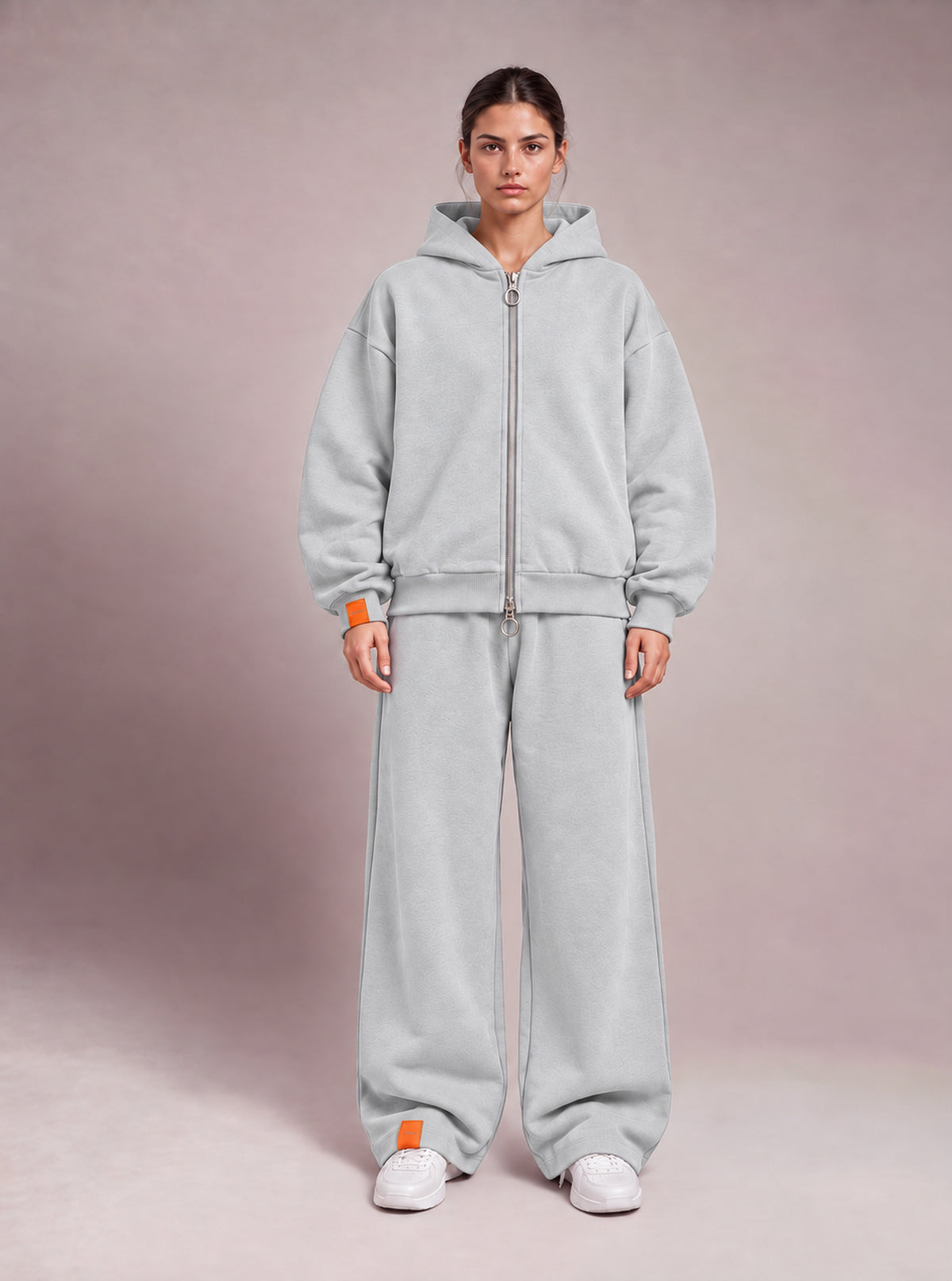 The Zipper Hoodie - Cloudy Grey