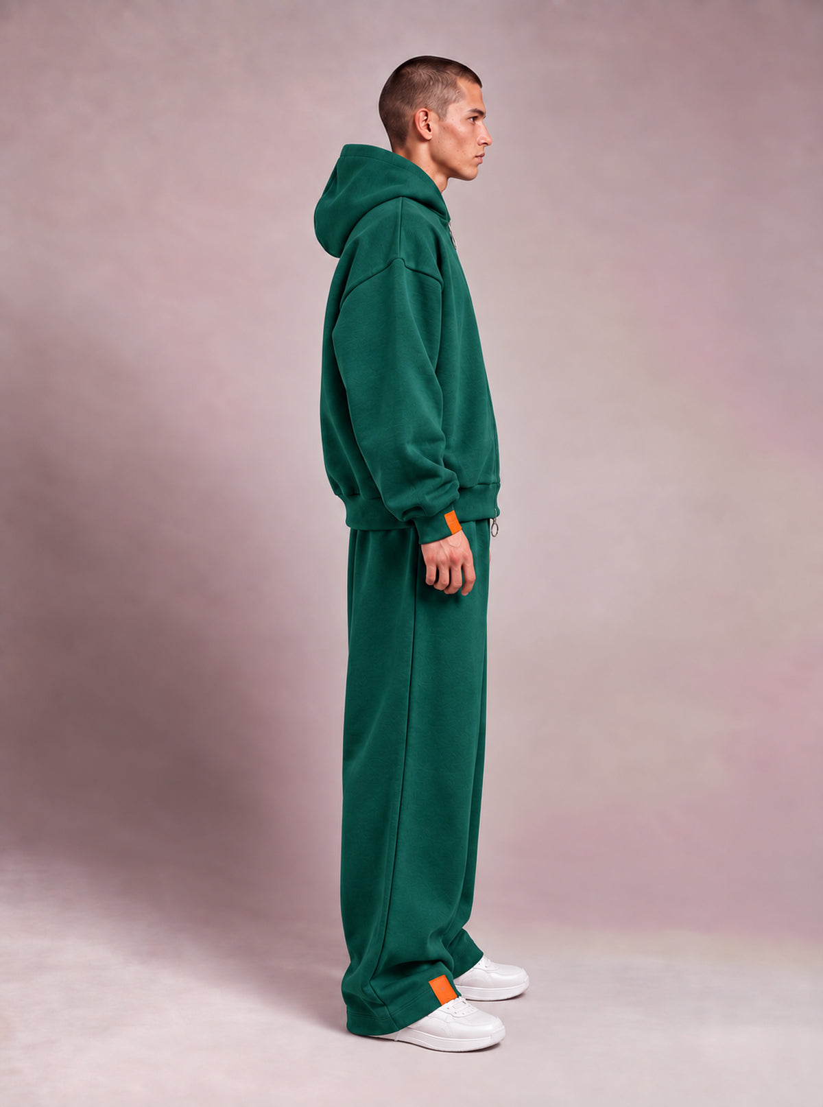The Zipper Hoodie - Moss Green
