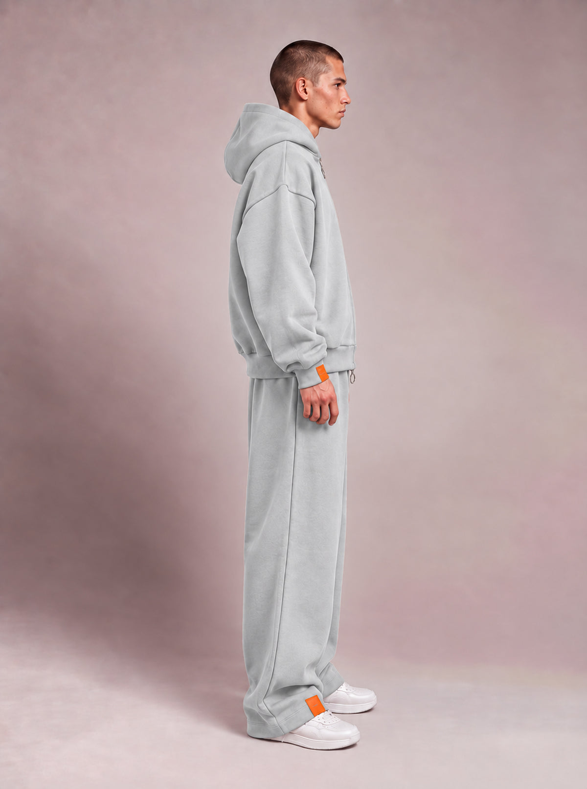 The Zipper Hoodie - Cloudy Grey